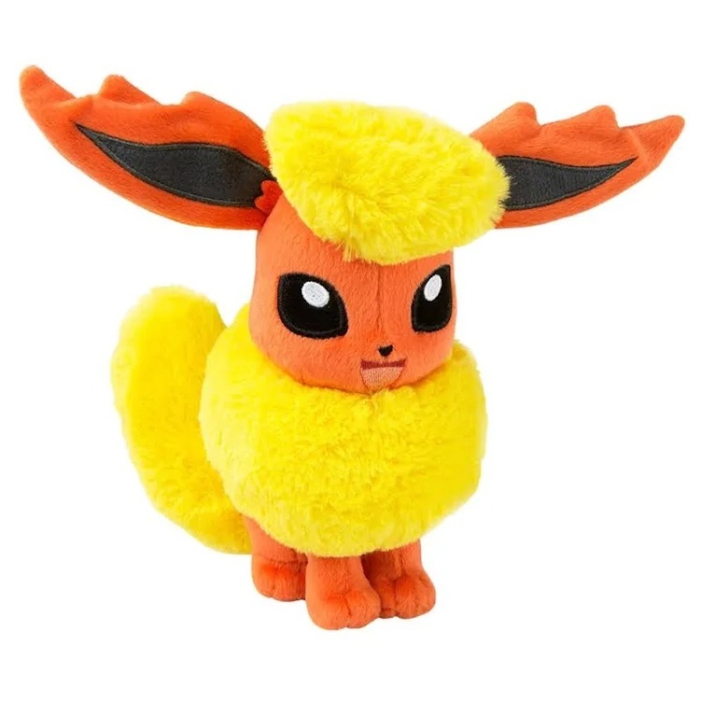 Pokemon XY Eevee Evolutions Flareon TOMY 8-Inch Plush Toys R Us Rare Retired
